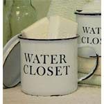 Enamel water closet mug
