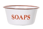 Enamelware soaps bowl