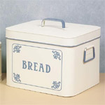 White blue Bread Bin