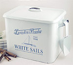 White sails laundry bin